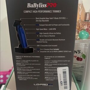 BaBylissPRO Blue and Black Compact High-Performance Trimmer